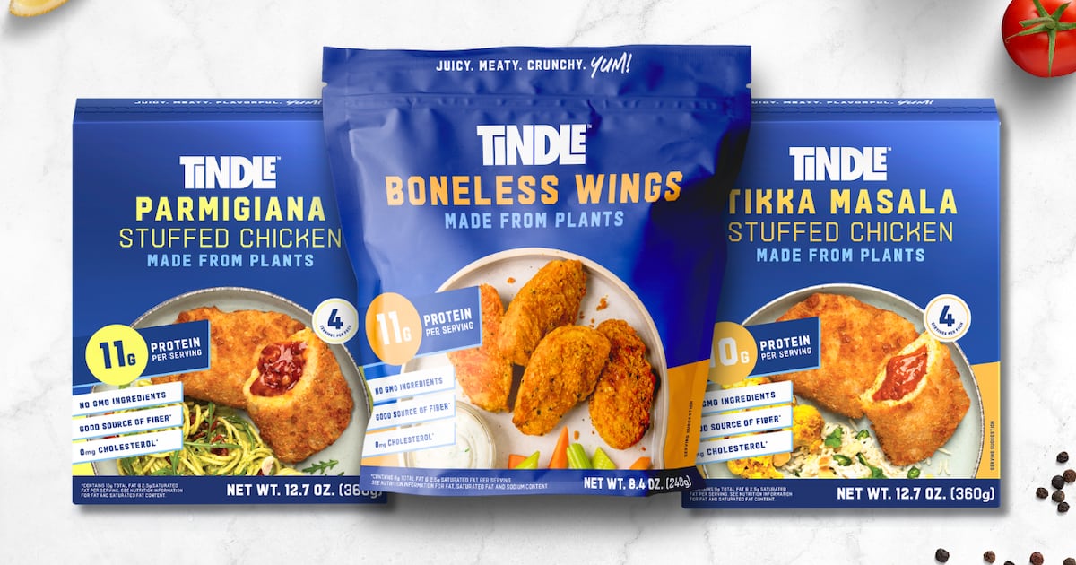 Plant-based meat brand Tindle adds more than 500 Kroger stores