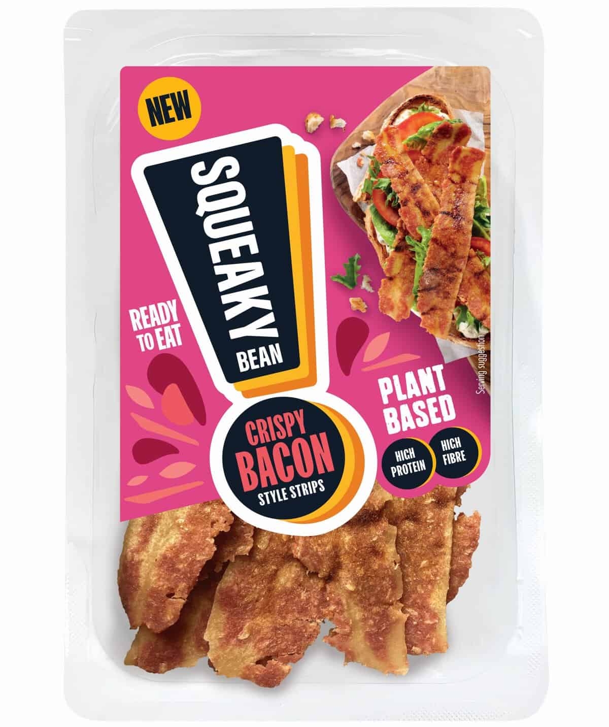 Squeaky Bean Launches “First to Market” Ready-to-Eat Vegan Crispy Bacon Strips – vegconomist
