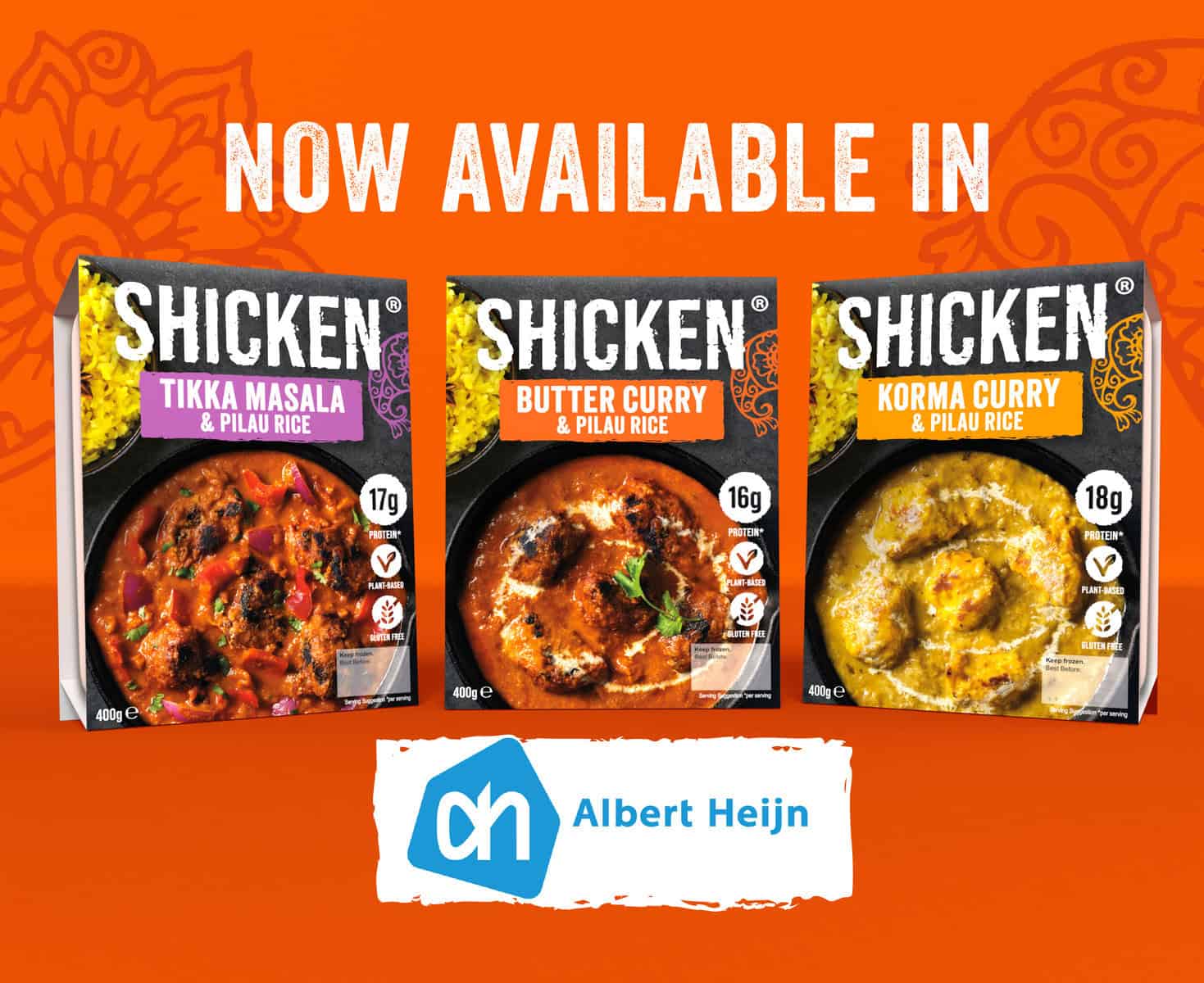 SHICKEN Launches Plant-Based Indian Meals at Leading Dutch Retailer Albert Heijn – vegconomist
