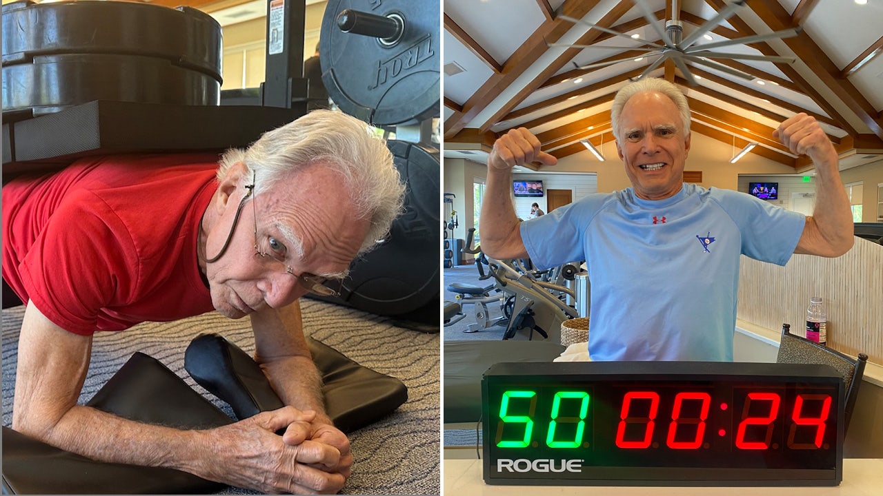 Senior fitness record: 80-year-old holds plank for astonishing 50 minutes
