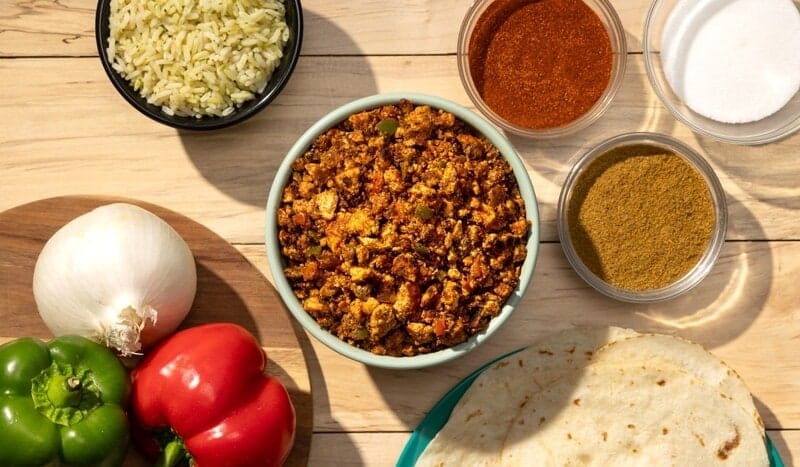 Plant-Based Chorizo-Style Crumbles : Pancheros Tofurizo