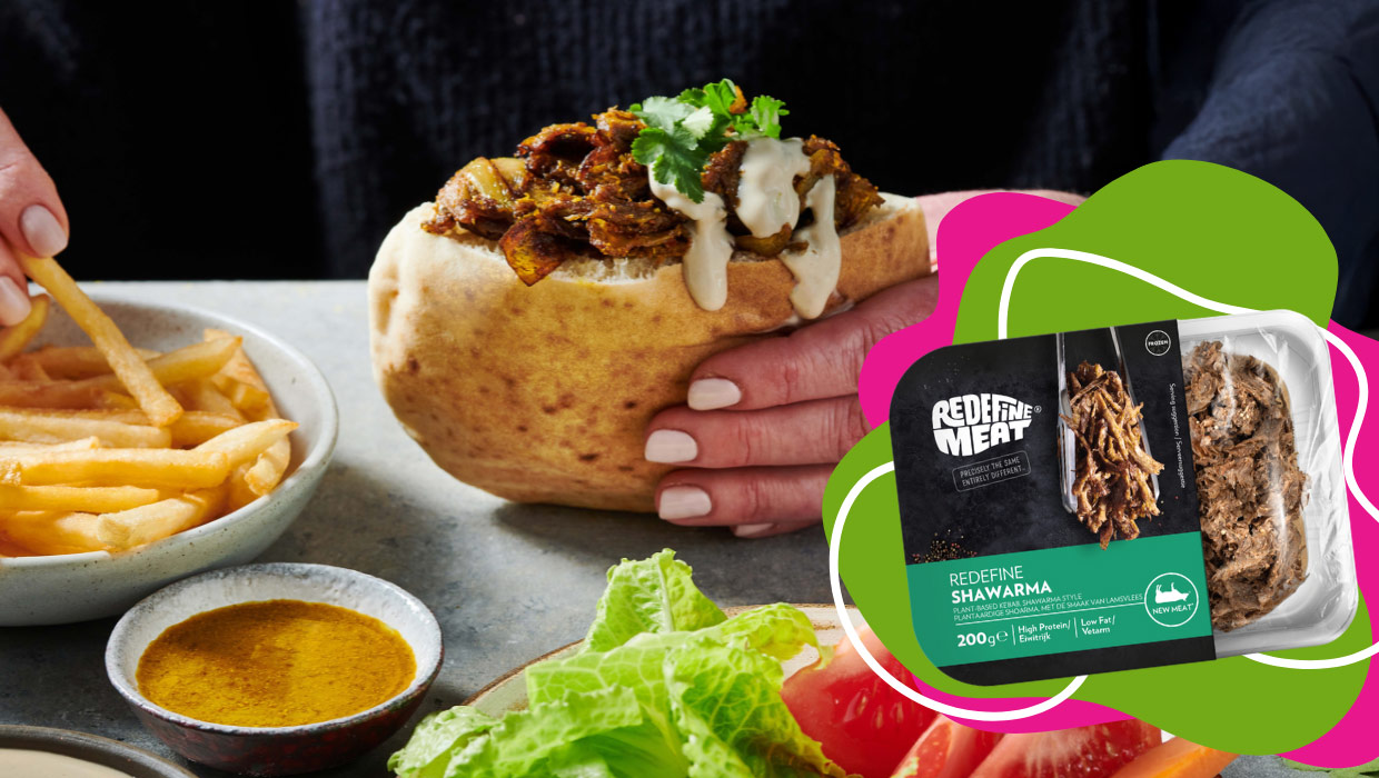 Redefine Meat launches vegan shawarma at Ocado