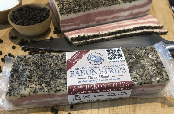 Thrilling Foods’ Bakon Receives US Patent for ‘World’s First’ Fat Streaked Plant-Based Bacon