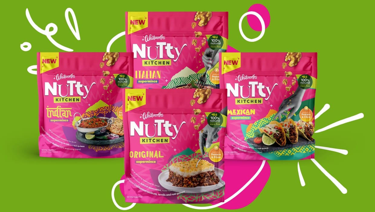 Whitworths debuts UK’s first unprocessed walnut-based mince