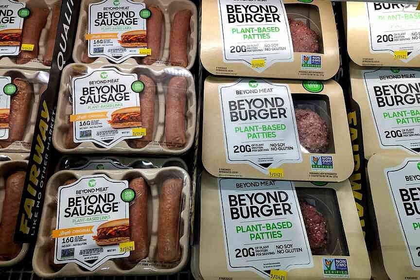 Beyond Meat shares briefly sizzle on Walmart deal, meme stock interest