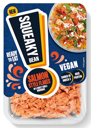 Squeaky Bean Launches Plant-Based Salmon Style Flakes